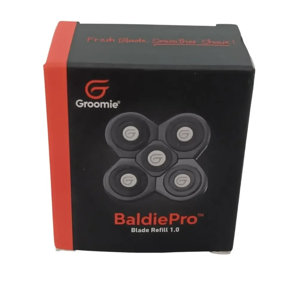 Groomie Baldie Pro Blade Refill 1.0 For Electric Head Shaver Smooth Flex Contour